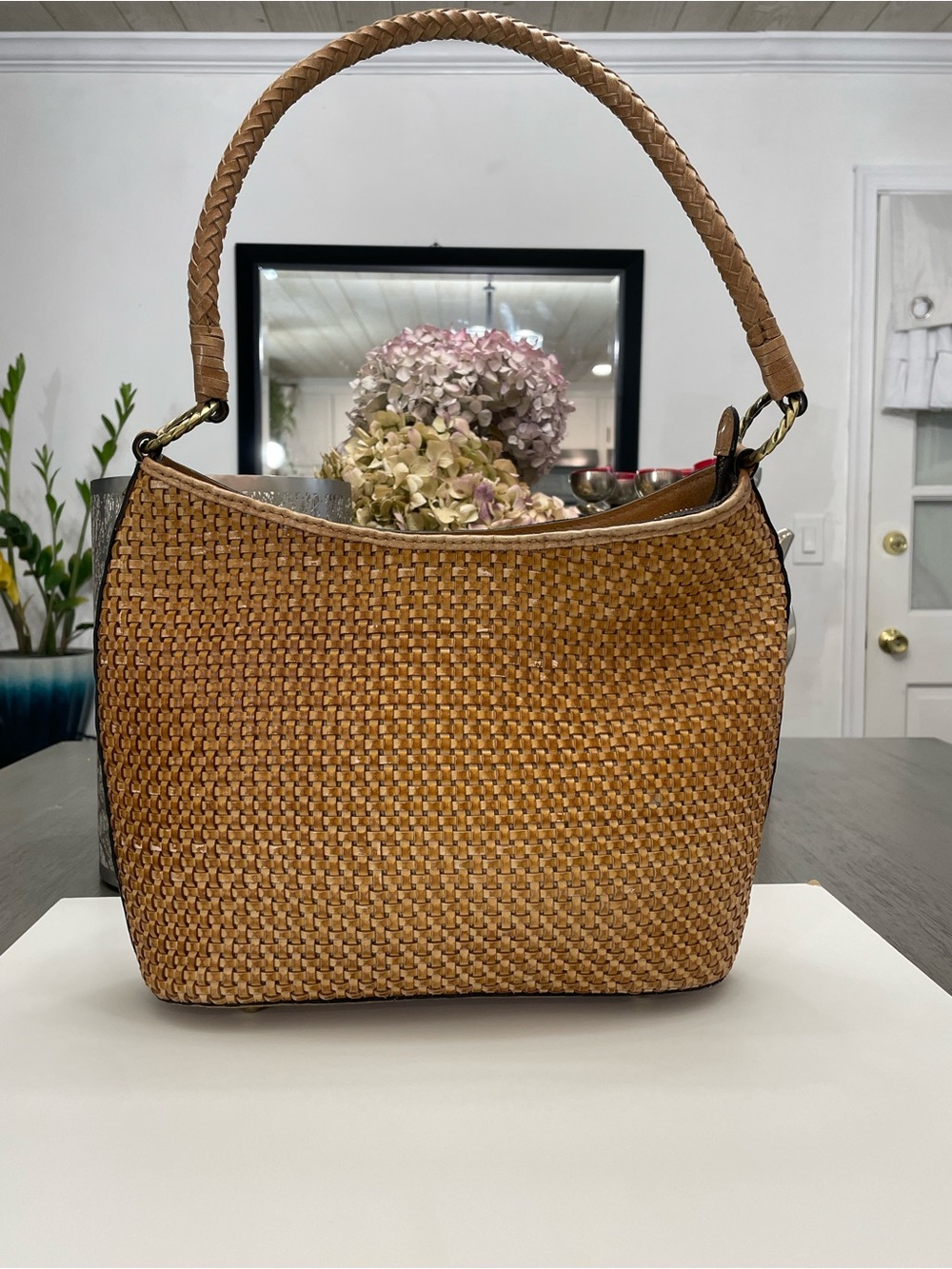 Patricia Nash Woven Leather Hobo Bag in Tan - Picture 5 of 12
